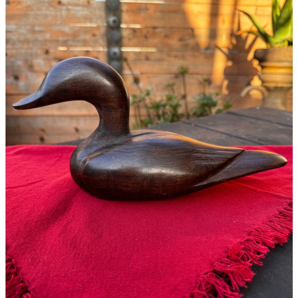 Vintage Ironwood Duck Decoy  11"   Beautiful!